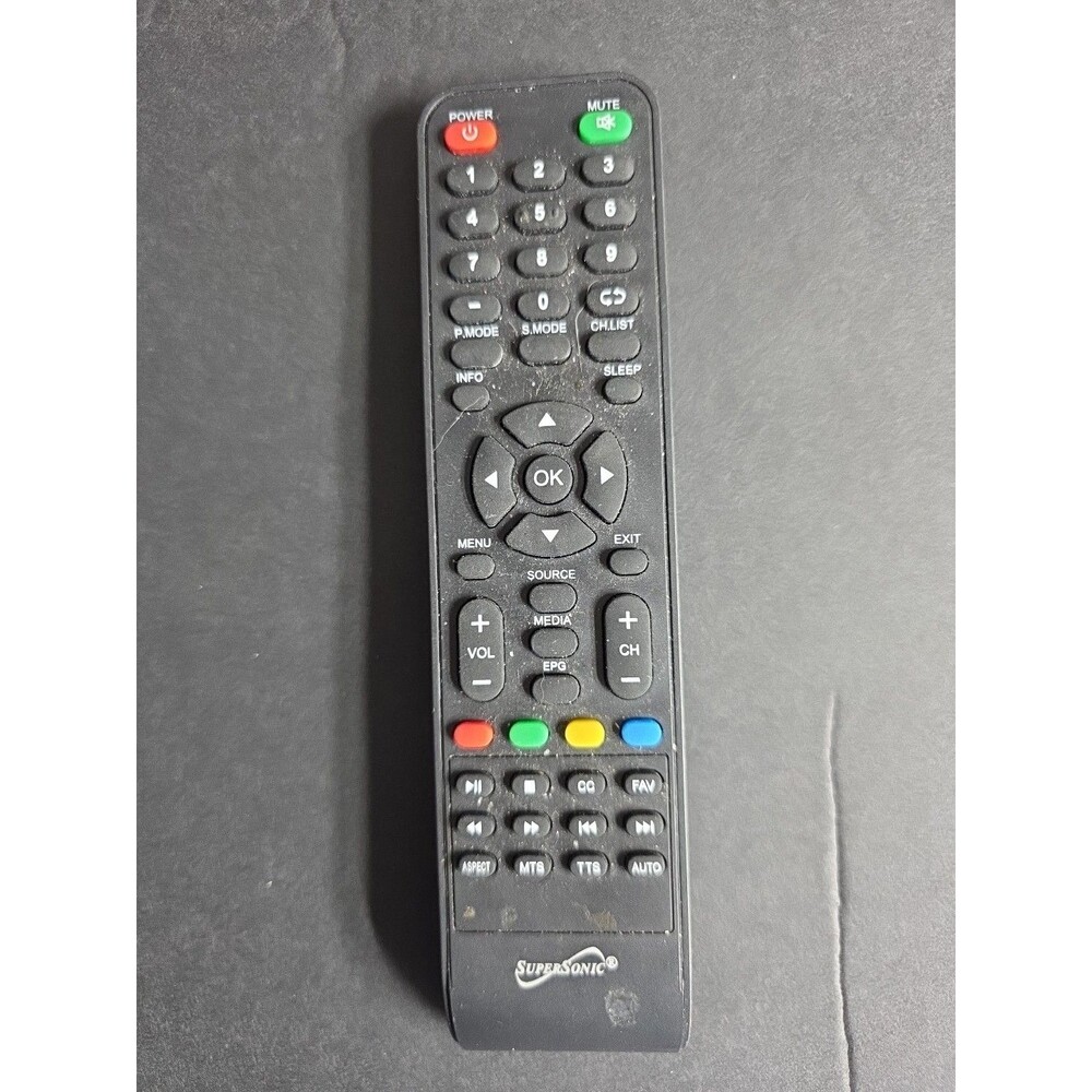 Supersonic Remote 4 TV SC-1311 SC-1512 SC-2212, SC-2412 SC-3222 Chk Compatibilit